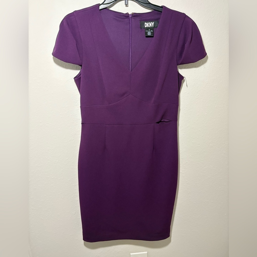 DKNY Purple Sheath Dress – Size Large